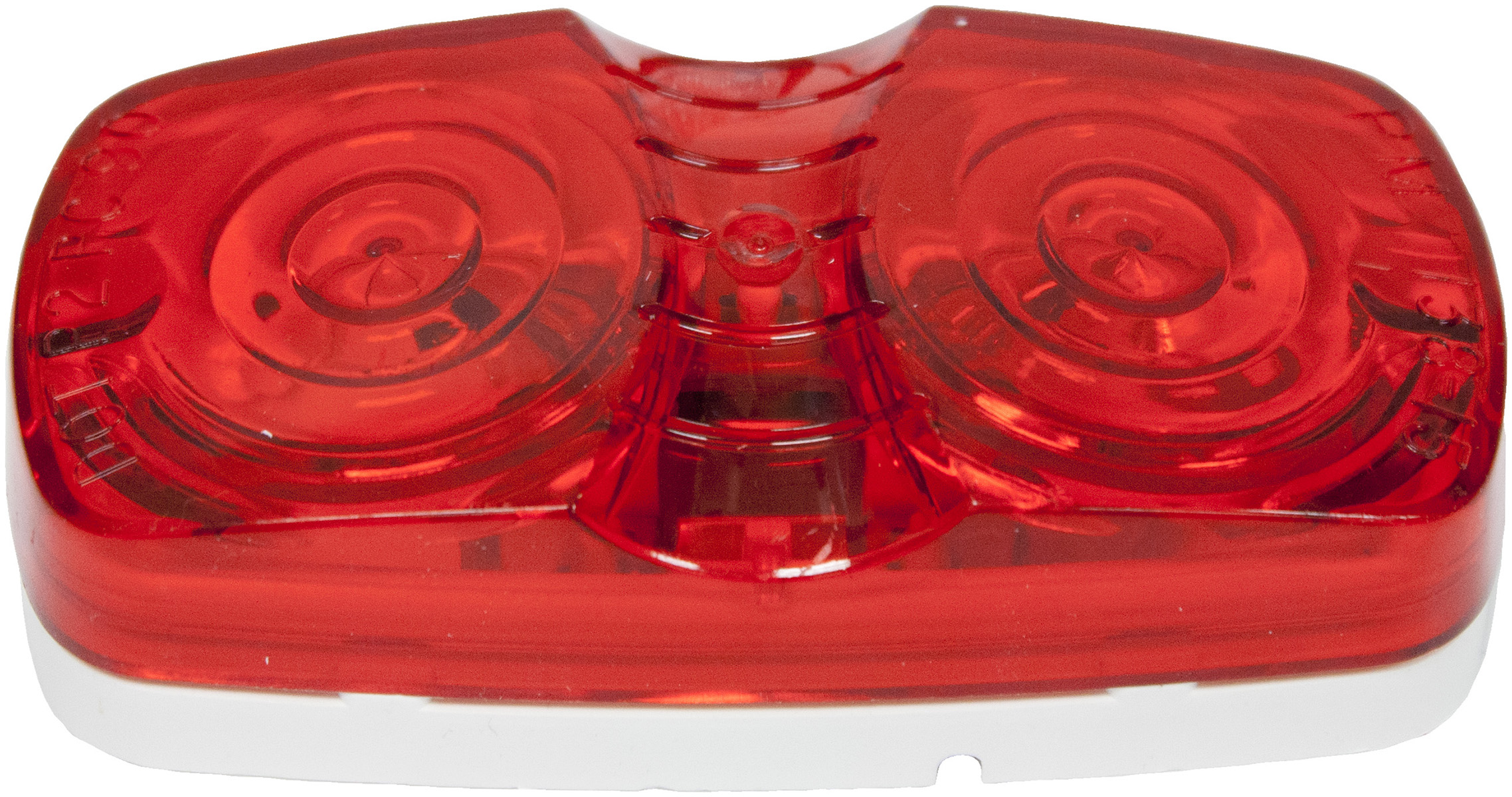 Peterson 138R Incandescent Red Marker/Clearace Light - 2-Bulb, Surface Mount, PC Rated, Vibar Socket